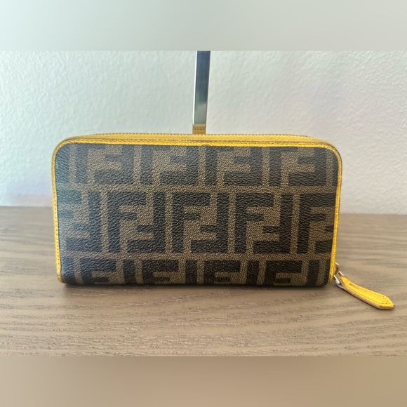 Fendi Zucca Coated Canvas Zippy Long Wallet - Picture 3 of 17